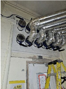Fire-stopping work